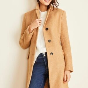 Ann Taylor Camel Wool-Blend Coat